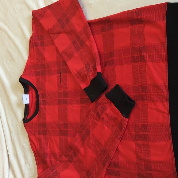 Men's Calvin Klein sleepwear red plaid - Picture 2 of 4